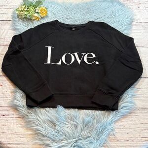 J. Crew University Terry “Love” Sweatshirt sz XXS